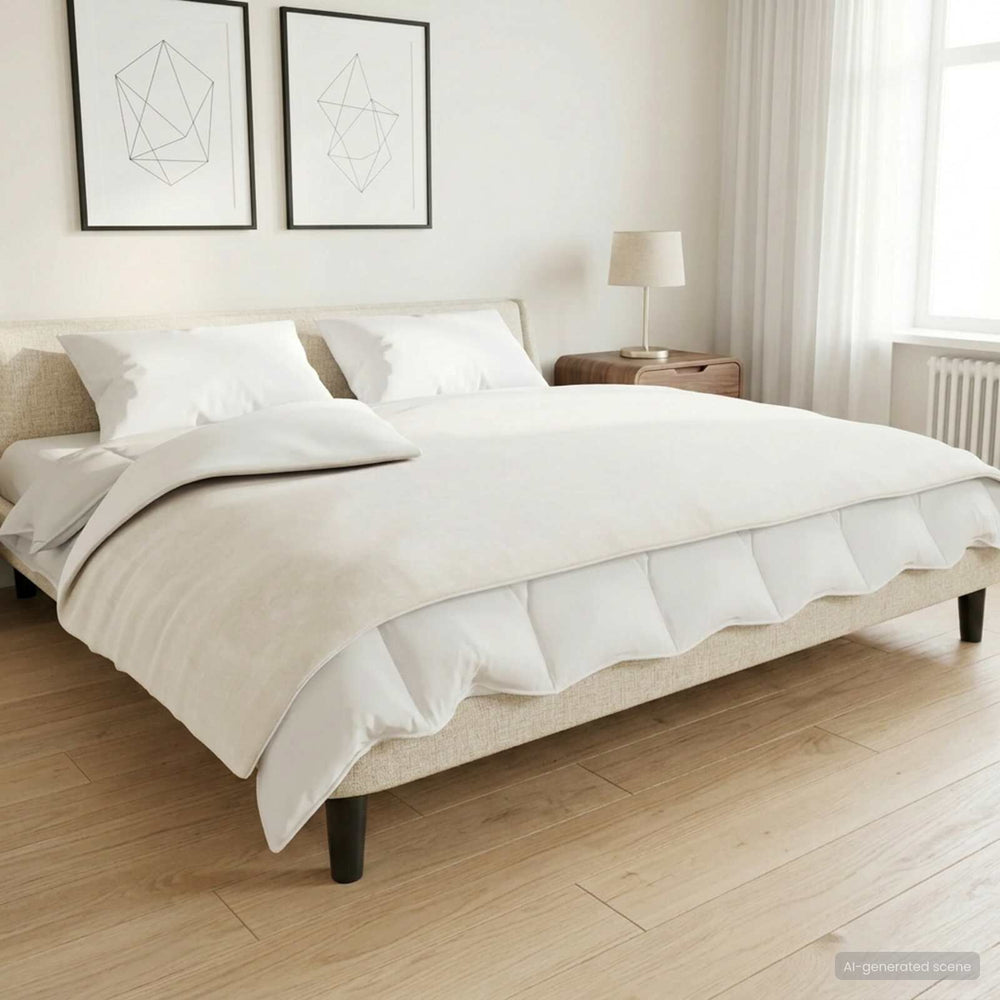 Couverture lestée avec housse blanc #blanc