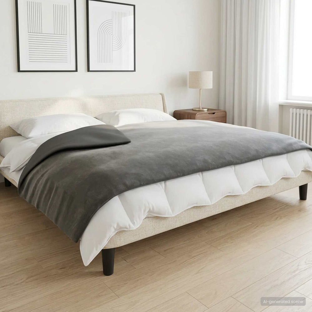 Couverture lestée avec housse anthracite #anthracite