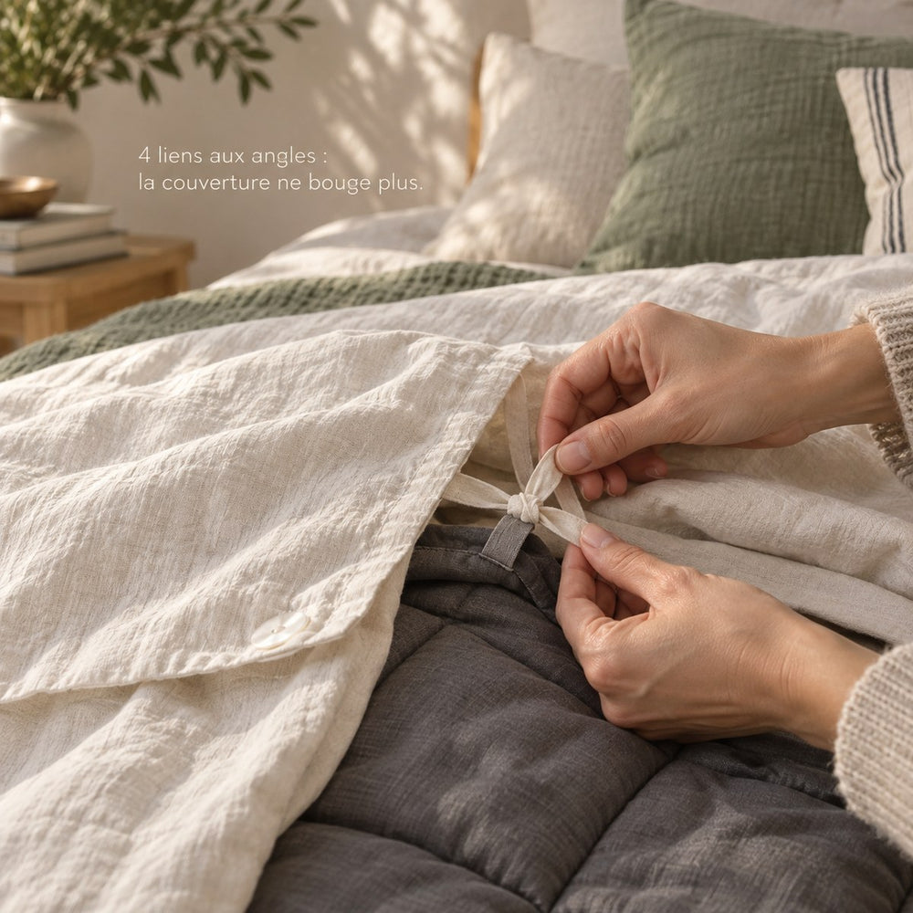 Housse lavable pour couverture lestée — 150 × 200 cm - ho v2 20 liens