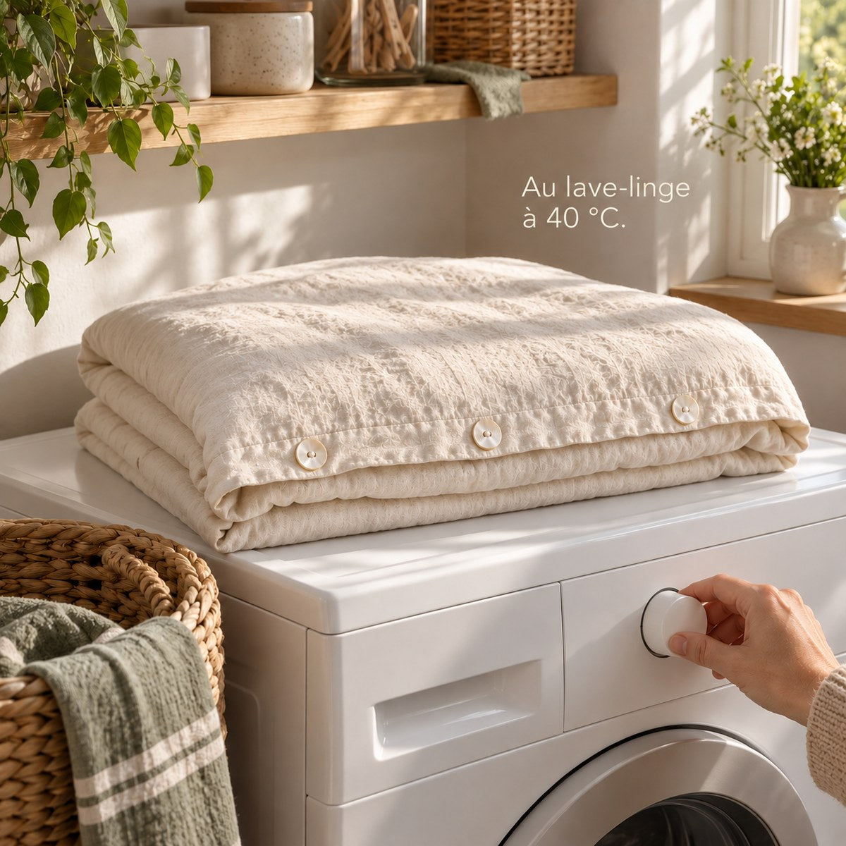 Housse lavable pour couverture lestée — 150 × 200 cm - ho v2 21 lavage