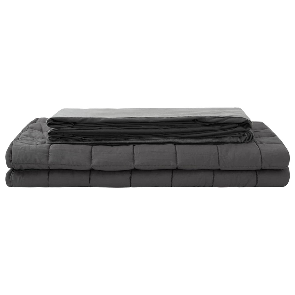 Couverture lestée avec housse anthracite #anthracite