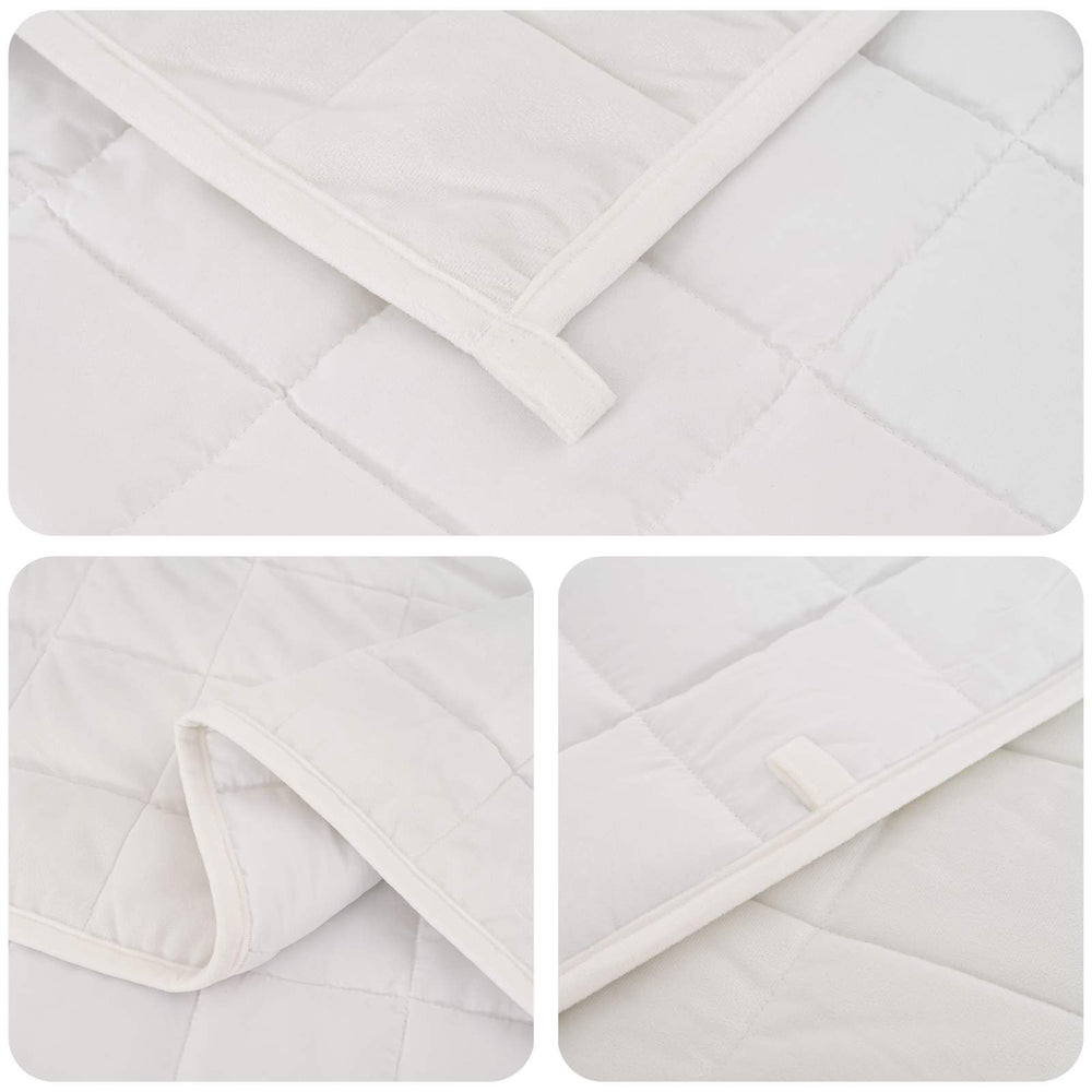 Couverture lestée blanc #blanc